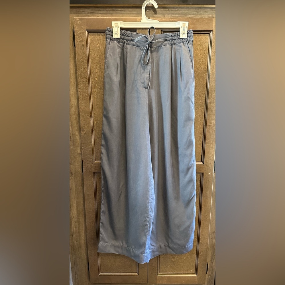 Club Monaco Charcoal Wide Leg Trousers Lyocell  Size S